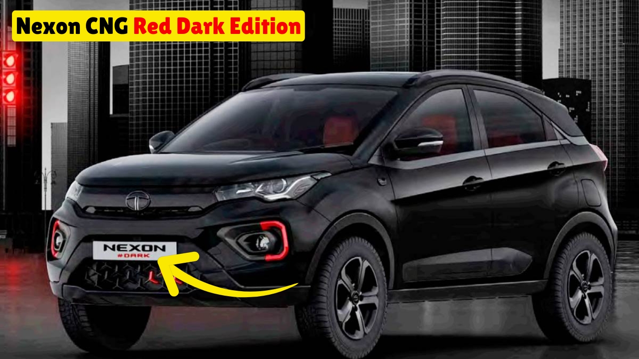 Tata Nexon CNG Red Dark Edition